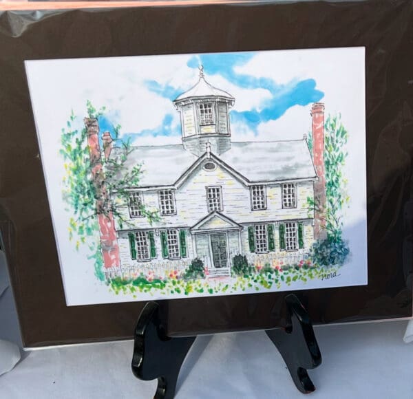 Cupola House Watercolor Print