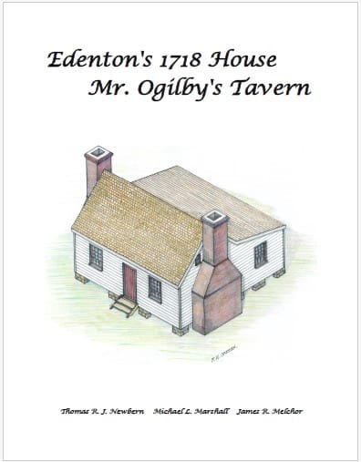 Edenton's 1718 Ogilby's Tavern illustration.